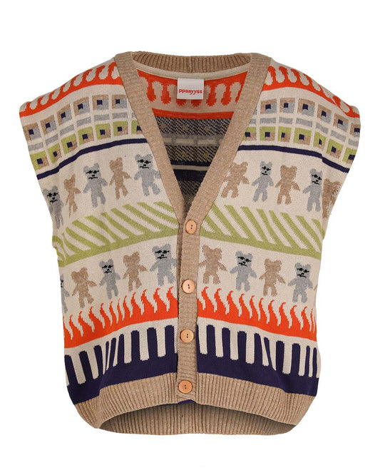 Young Granny Cardigan Vest